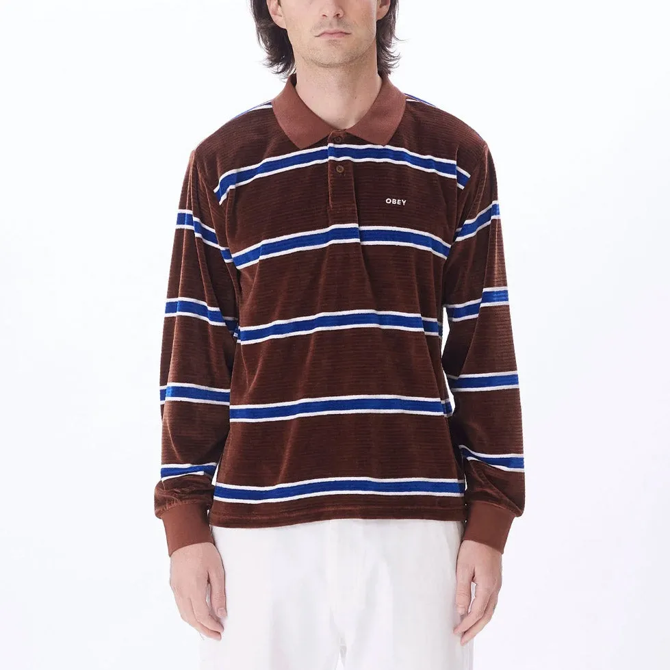 Holstien velour polo ls