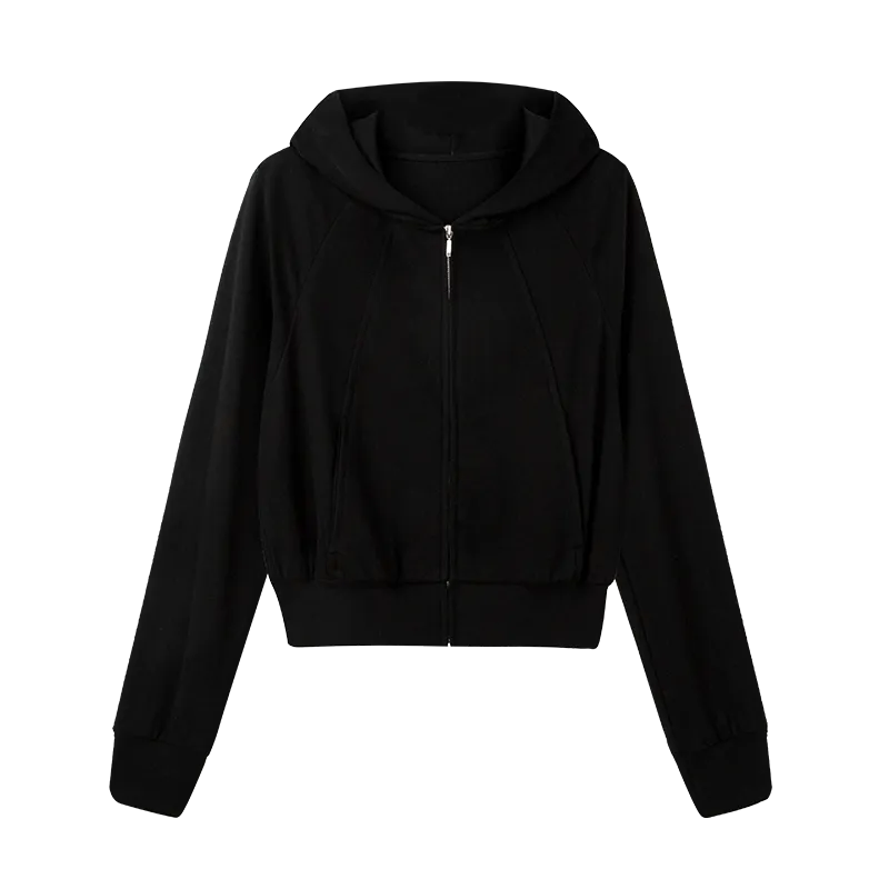 Hooded Zip-Up Cardigan