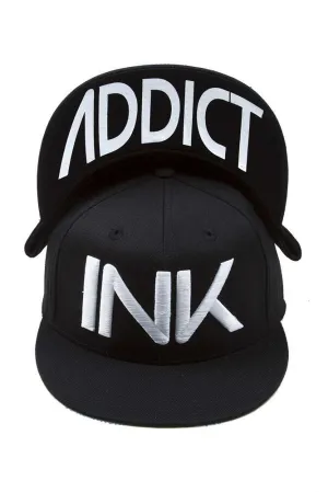 InkAddict FITTED Hat BLACK / WHITE