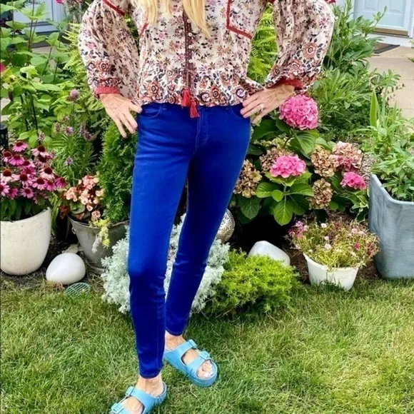 J Brand Cobalt Blue Skinny Jeans