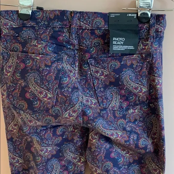 J Brand Paisley Super Skinny Jeans