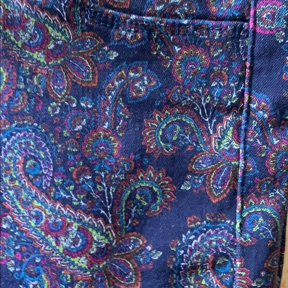 J Brand Paisley Super Skinny Jeans