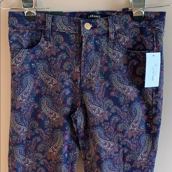 J Brand Paisley Super Skinny Jeans