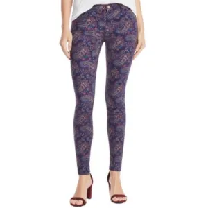 J Brand Paisley Super Skinny Jeans