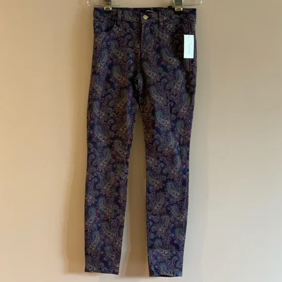 J Brand Paisley Super Skinny Jeans