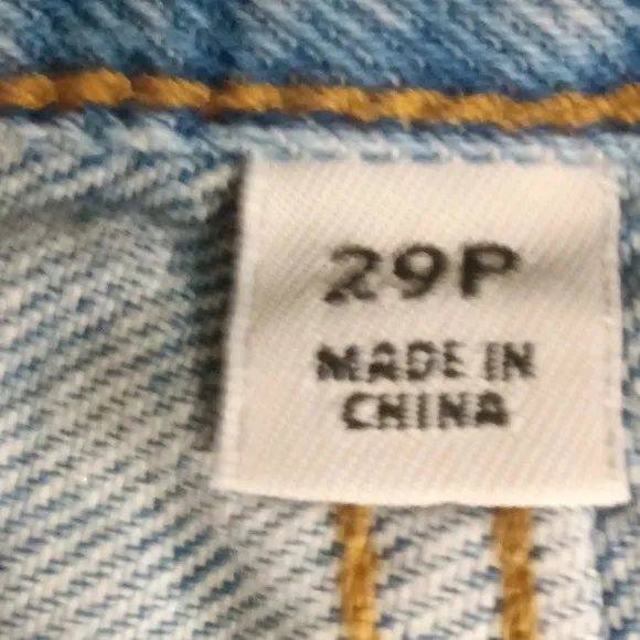 J. Crew Cuffed Slouchy Boyfriend Jeans Clear Indigo Wash High Rise Petite 29P