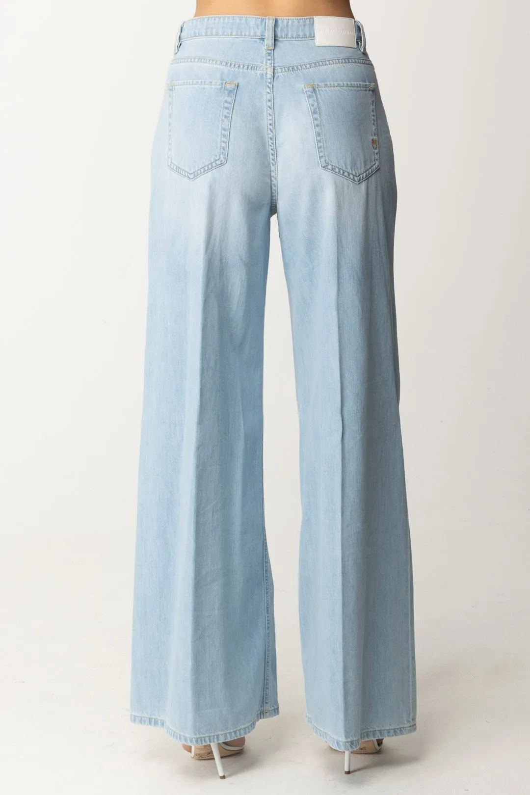 Jeans a Palazzo Lavaggio Chiaro