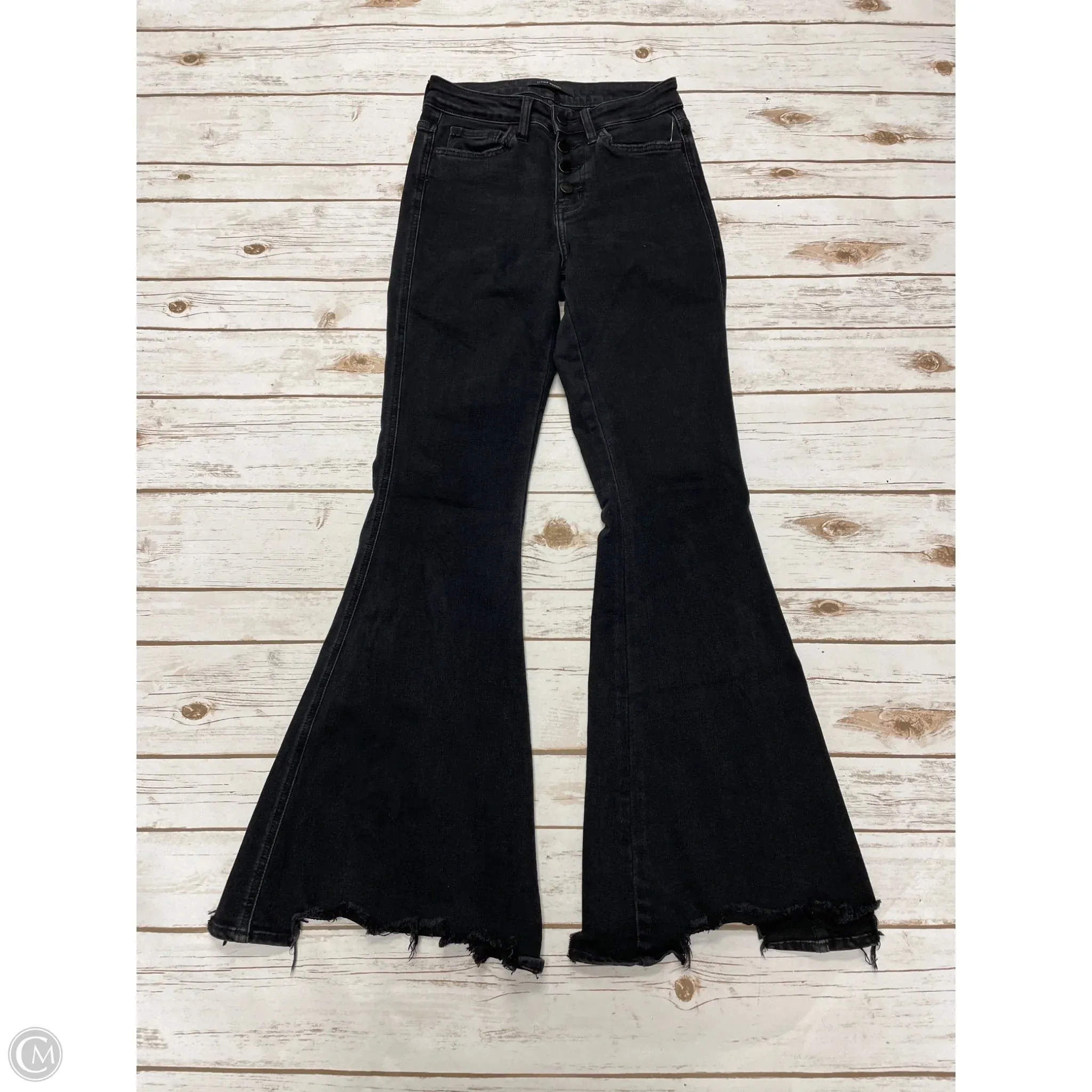 Jeans Flared By Flying Monkey In Black Denim, Size: 0