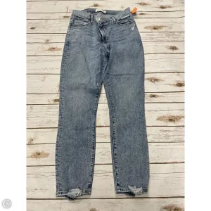 Jeans Skinny By Abercrombie And Fitch In Blue Denim, Size: 10