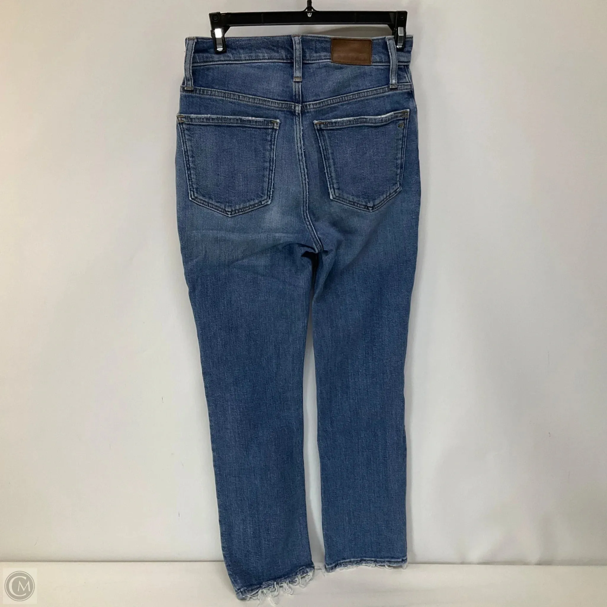 Jeans Straight By Madewell In Blue Denim, Size: 0