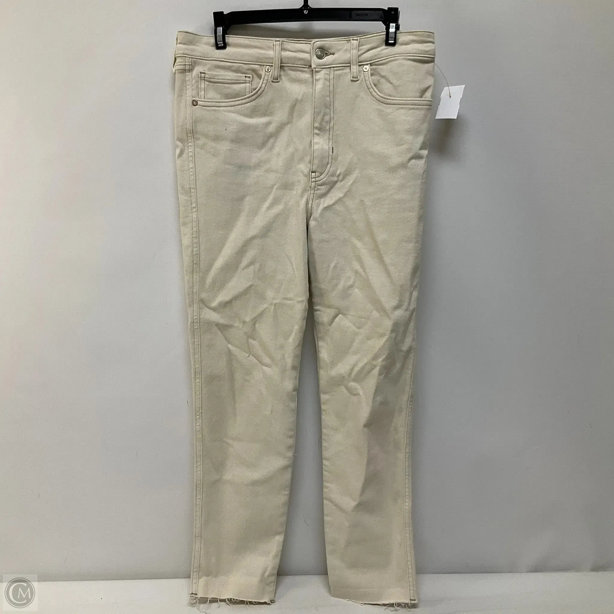 Jeans Straight By We The Free In Cream, Size: 14