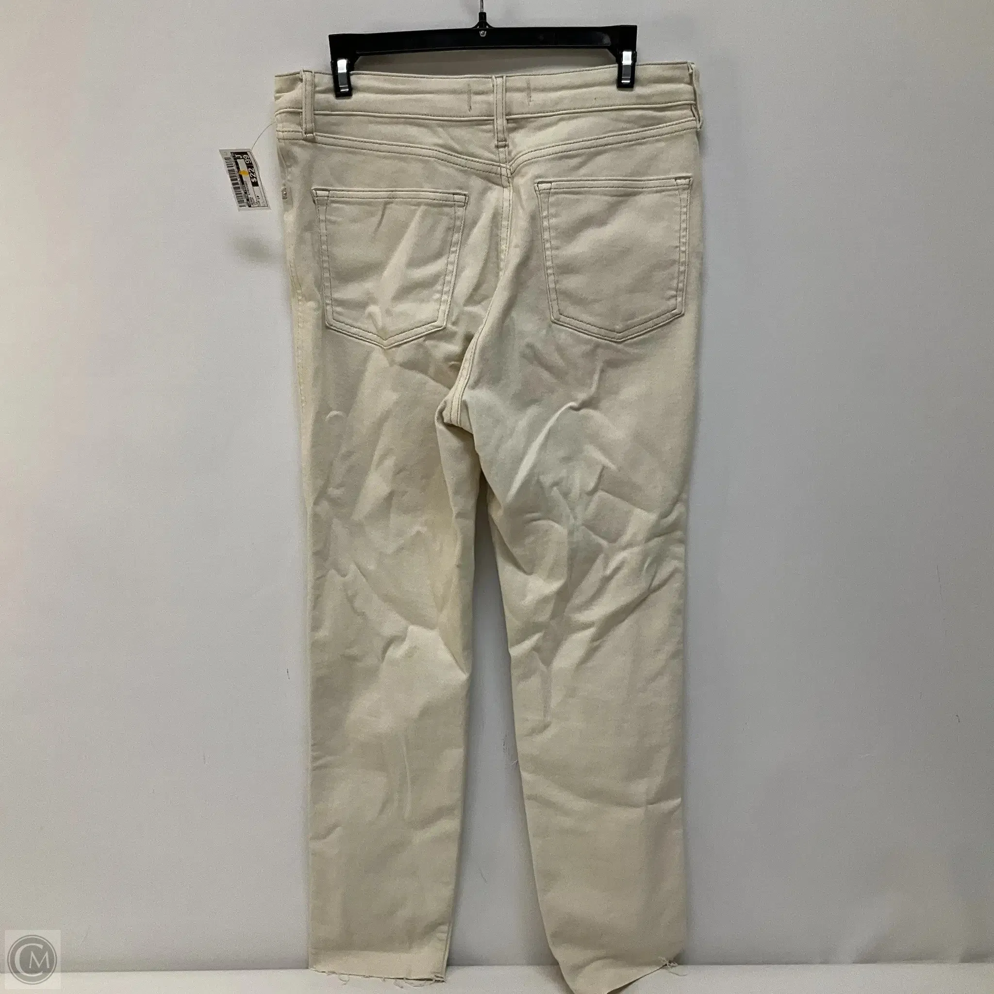 Jeans Straight By We The Free In Cream, Size: 14
