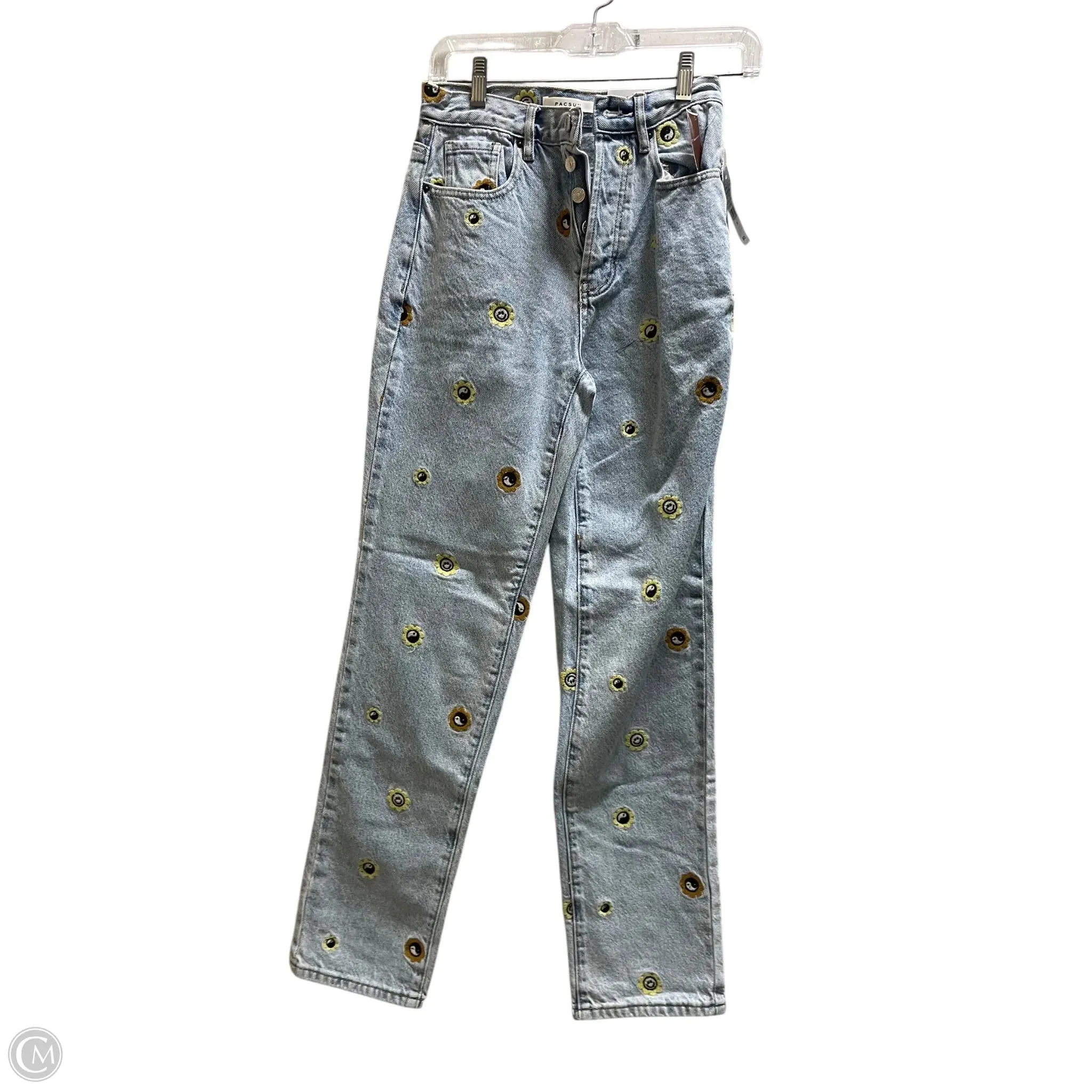 Jeans Wide Leg By Pacsun In Blue Denim, Size: 0