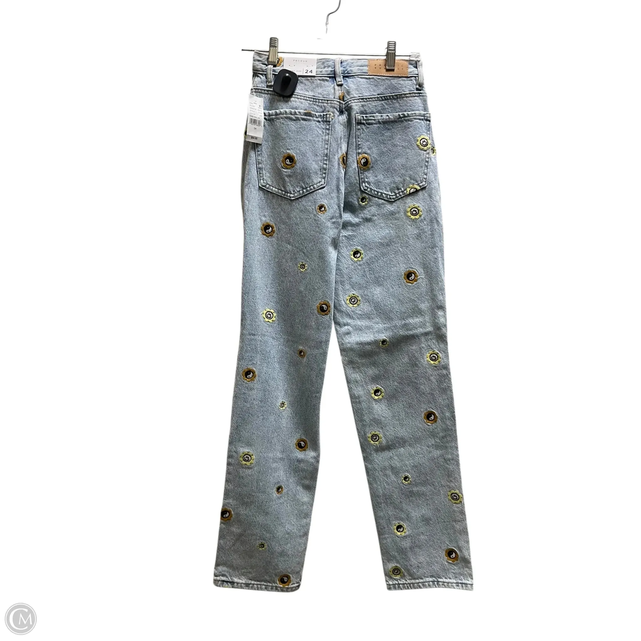Jeans Wide Leg By Pacsun In Blue Denim, Size: 0