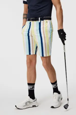 J.Lindeberg Mens Tim Print Shorts - Painted Stripe Wax Yellow