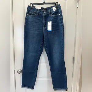 Judy Blue COOL SUMMER Hi-Rise Cool Denim Cuffed Boyfriend Jeans Size 9/29