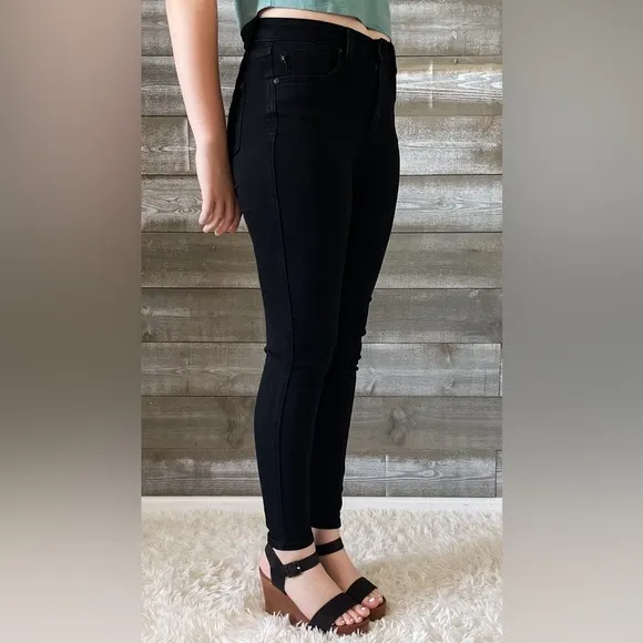 judy blue high waist tummy control classic skinny jeans black JB88757REG BK