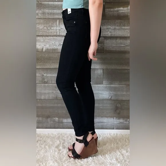 judy blue high waist tummy control classic skinny jeans black JB88757REG BK
