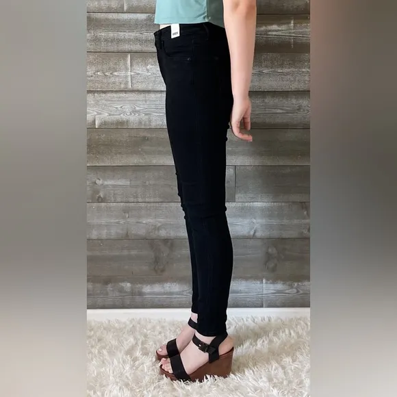judy blue high waist tummy control classic skinny jeans black JB88757REG BK