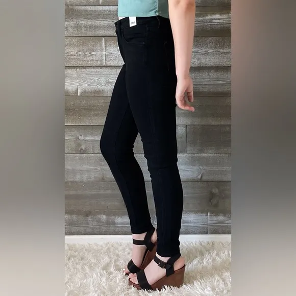 judy blue high waist tummy control classic skinny jeans black JB88757REG BK