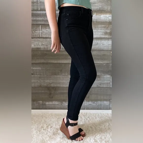 judy blue high waist tummy control classic skinny jeans black JB88757REG BK