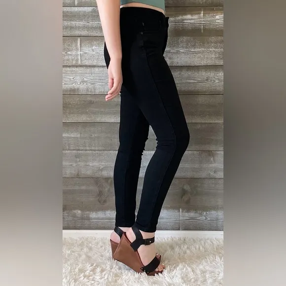 judy blue high waist tummy control classic skinny jeans black JB88757REG BK