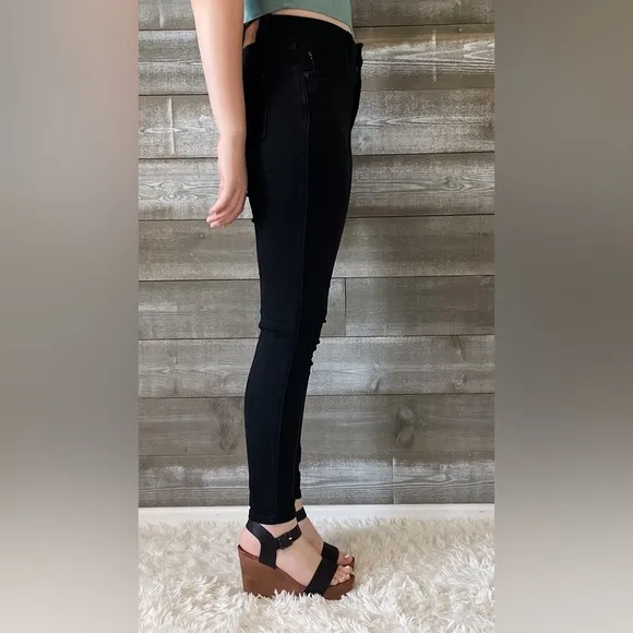 judy blue high waist tummy control classic skinny jeans black JB88757REG BK