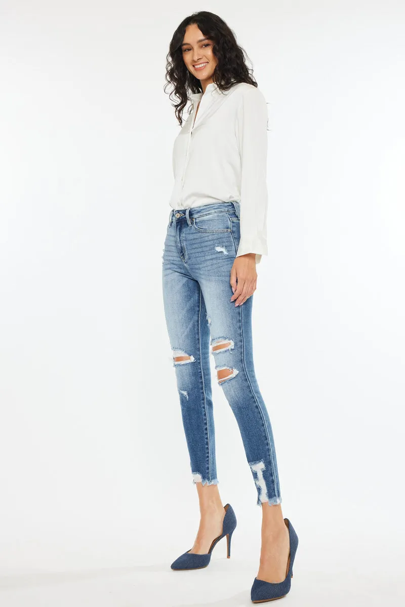 Kaden High Rise Ankle Skinny Jeans