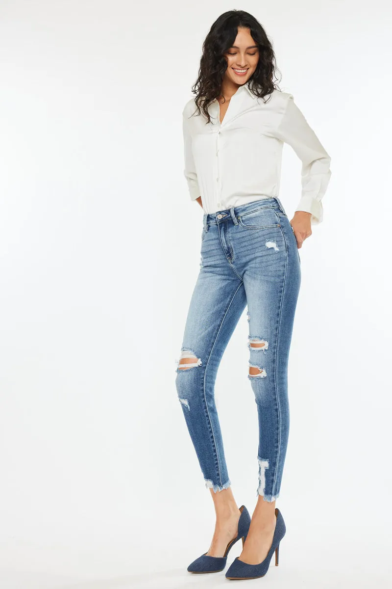 Kaden High Rise Ankle Skinny Jeans