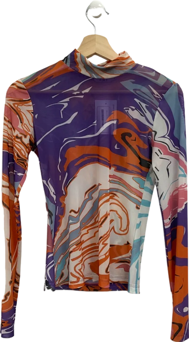 Kai Multicoloured Abstract Print Top UK S