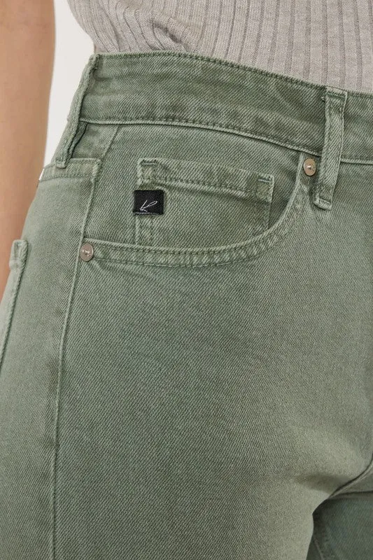 Kan Can Ultra High Rise 90's Olive Straight