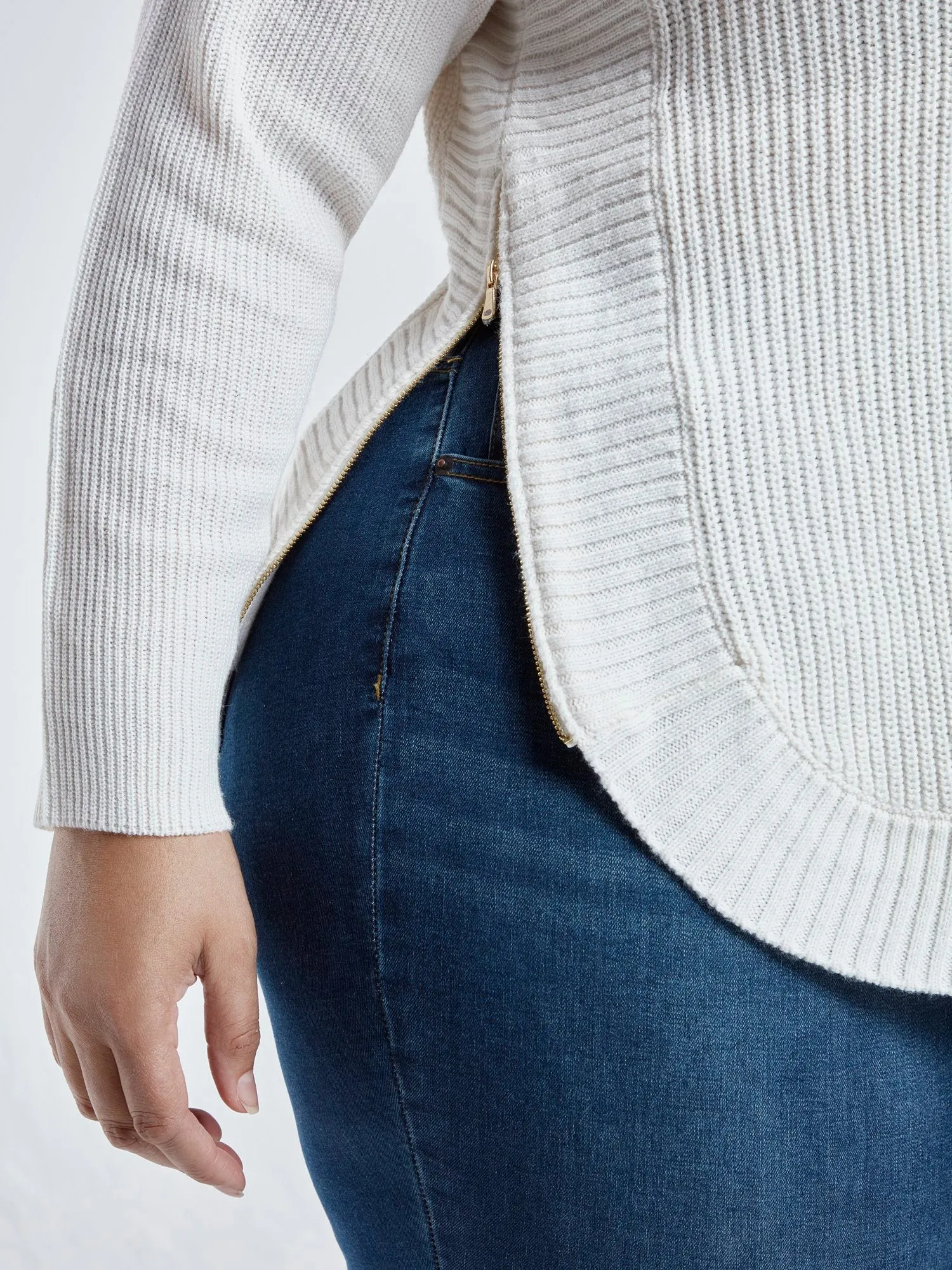 Katherine Side Zip Sweater
