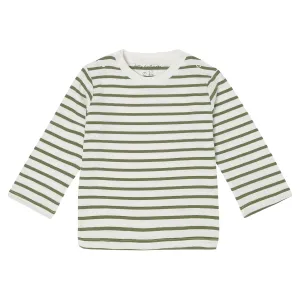 Khaki Breton Stripe Top