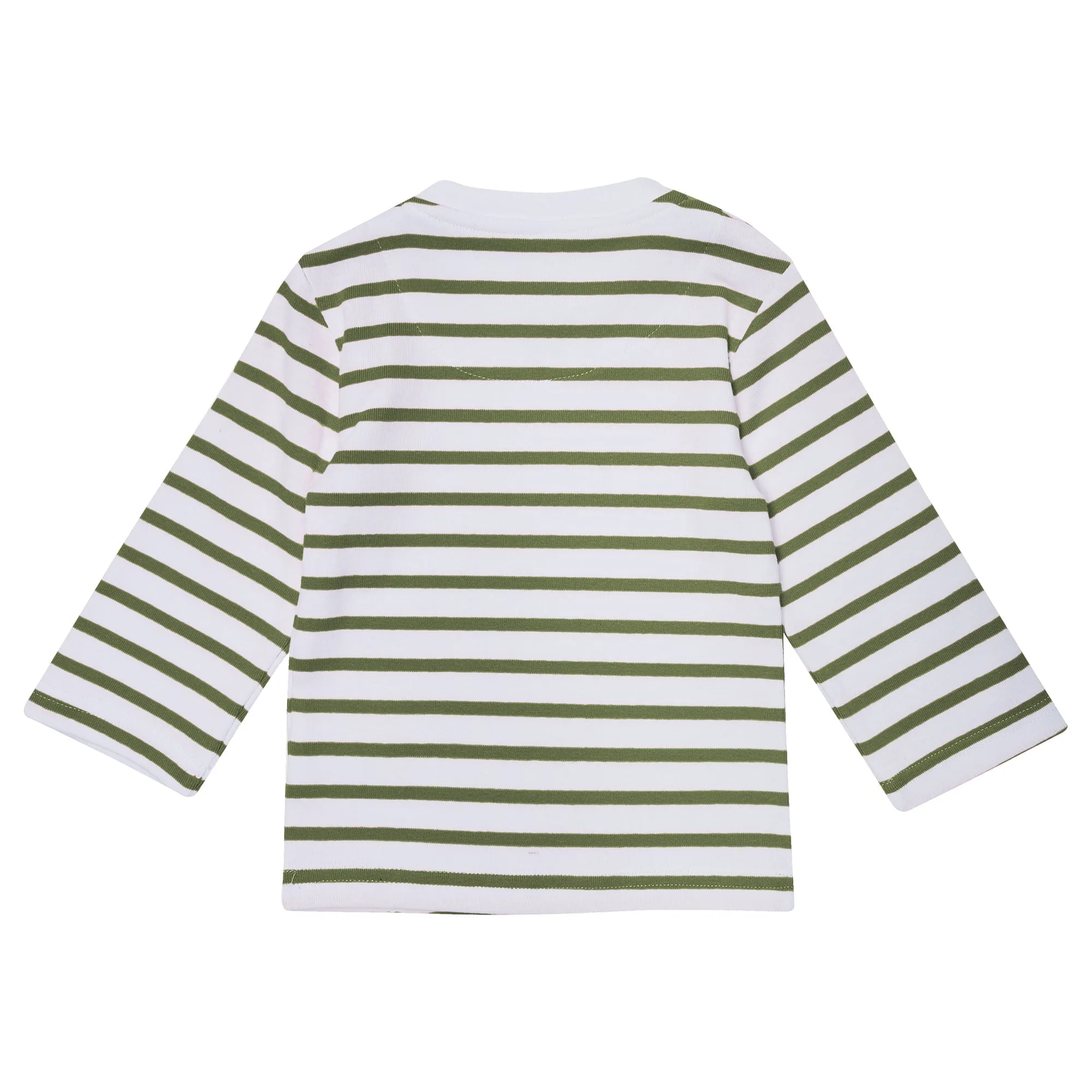 Khaki Breton Stripe Top