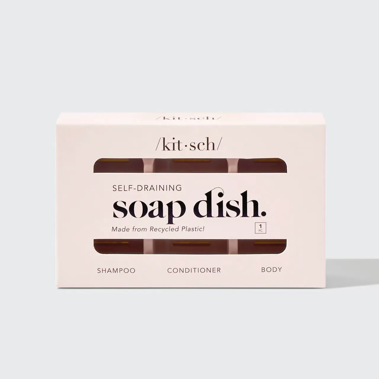 Kitsch Bottle-Free Beauty Self-Draining Soap Dish