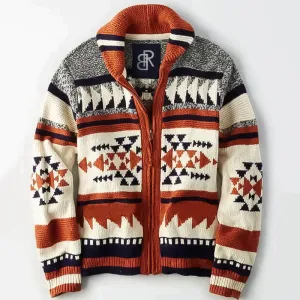 Lars : Retro Chic Pullover Cardigan