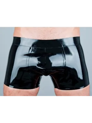 Latex Shorts with Pouch