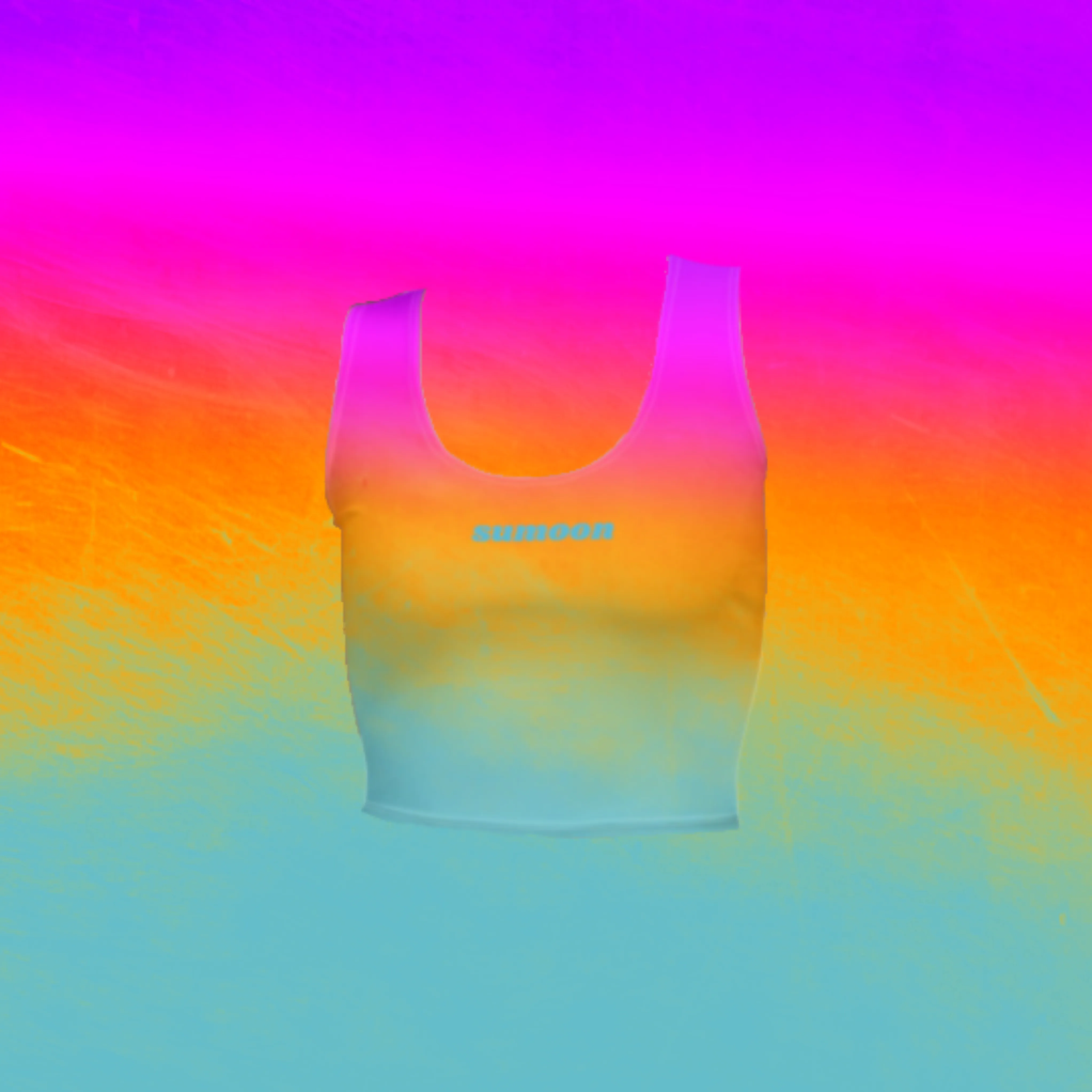 lava fitted cropped tank