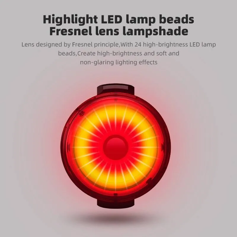 Leadbike Bicycle Smart Rear Light Auto Start/Stop Brake Sensing
