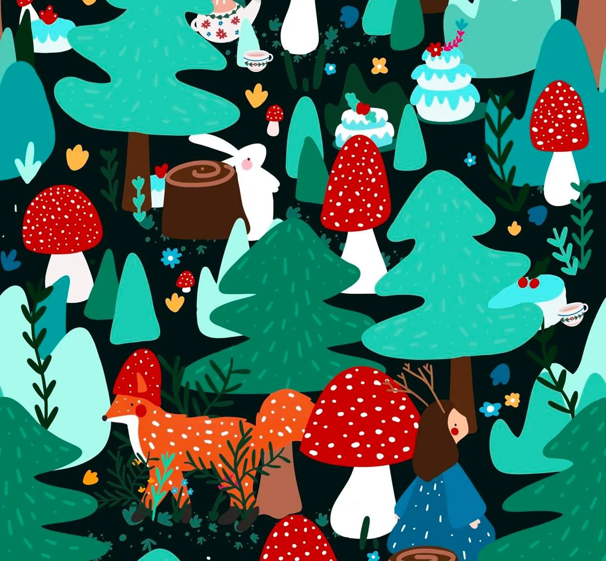 Leg Warmers - Woodland Wonderland
