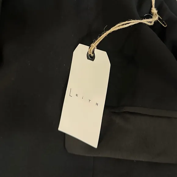Leith Black Long Vest