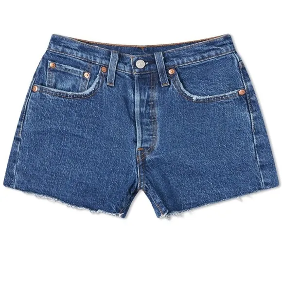 Levi’s 501 Shorts Salsa Halfway Medium Wash NWT