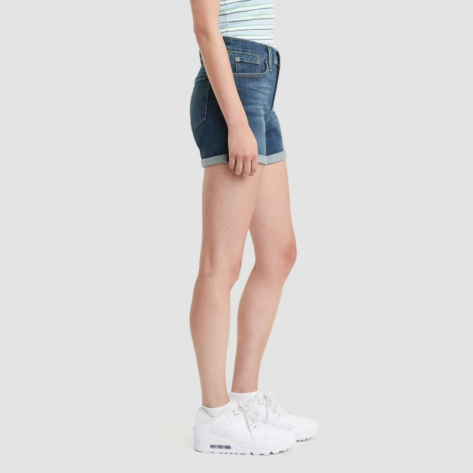 Levi's Women's Roll Cuff Mid Rise Jean Shorts