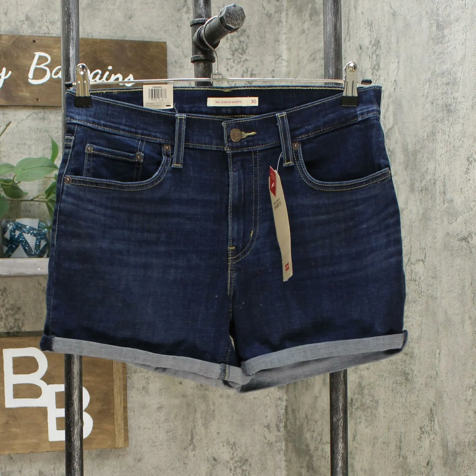 Levi's Women's Roll Cuff Mid Rise Jean Shorts