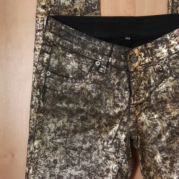 LF Carmar Gold Foil Skinny Jeans