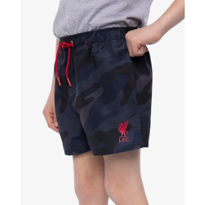LFC Junior Navy Camo Swim Shorts