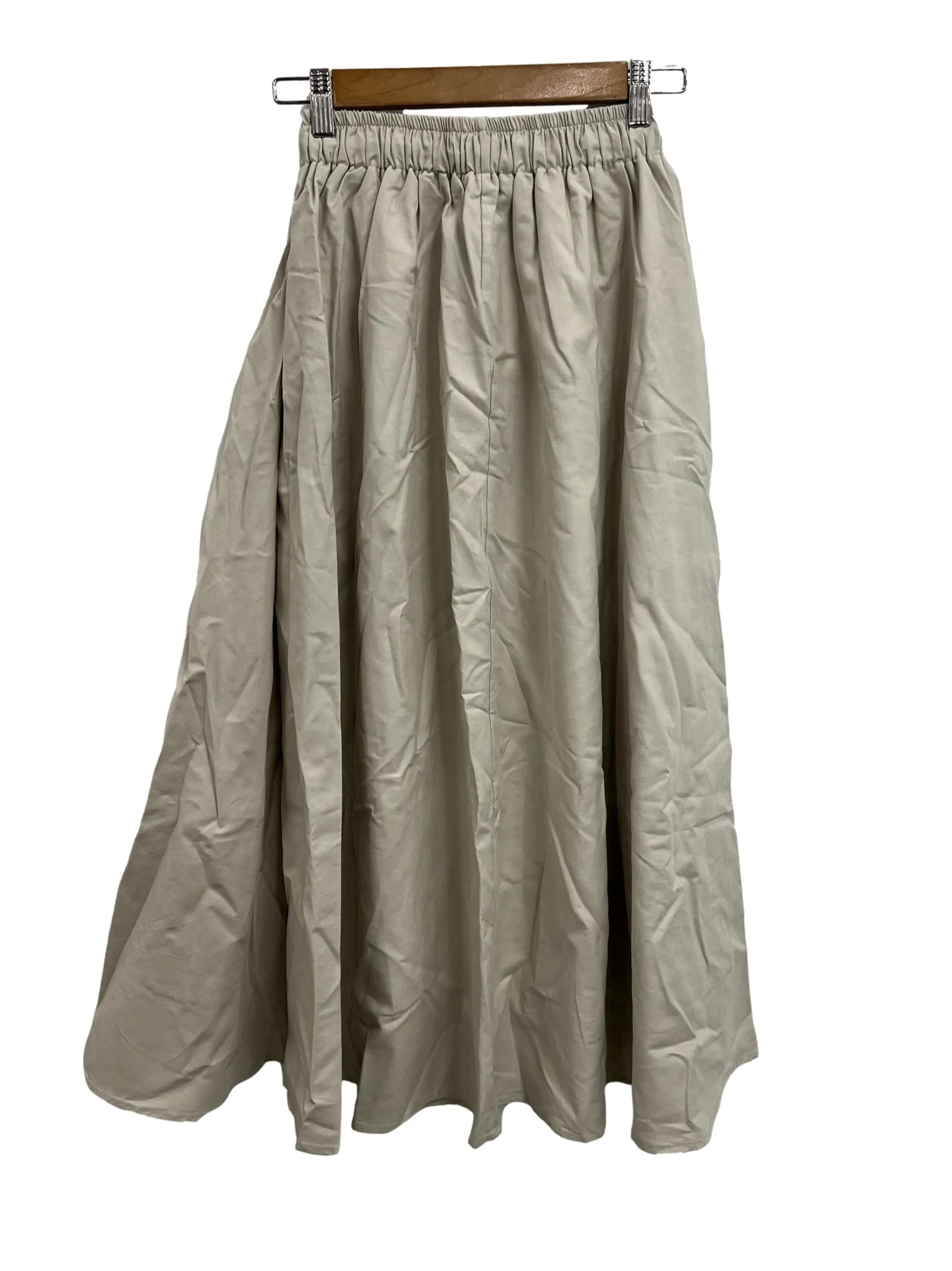 Light Beige Tie Waist Skirt TEM
