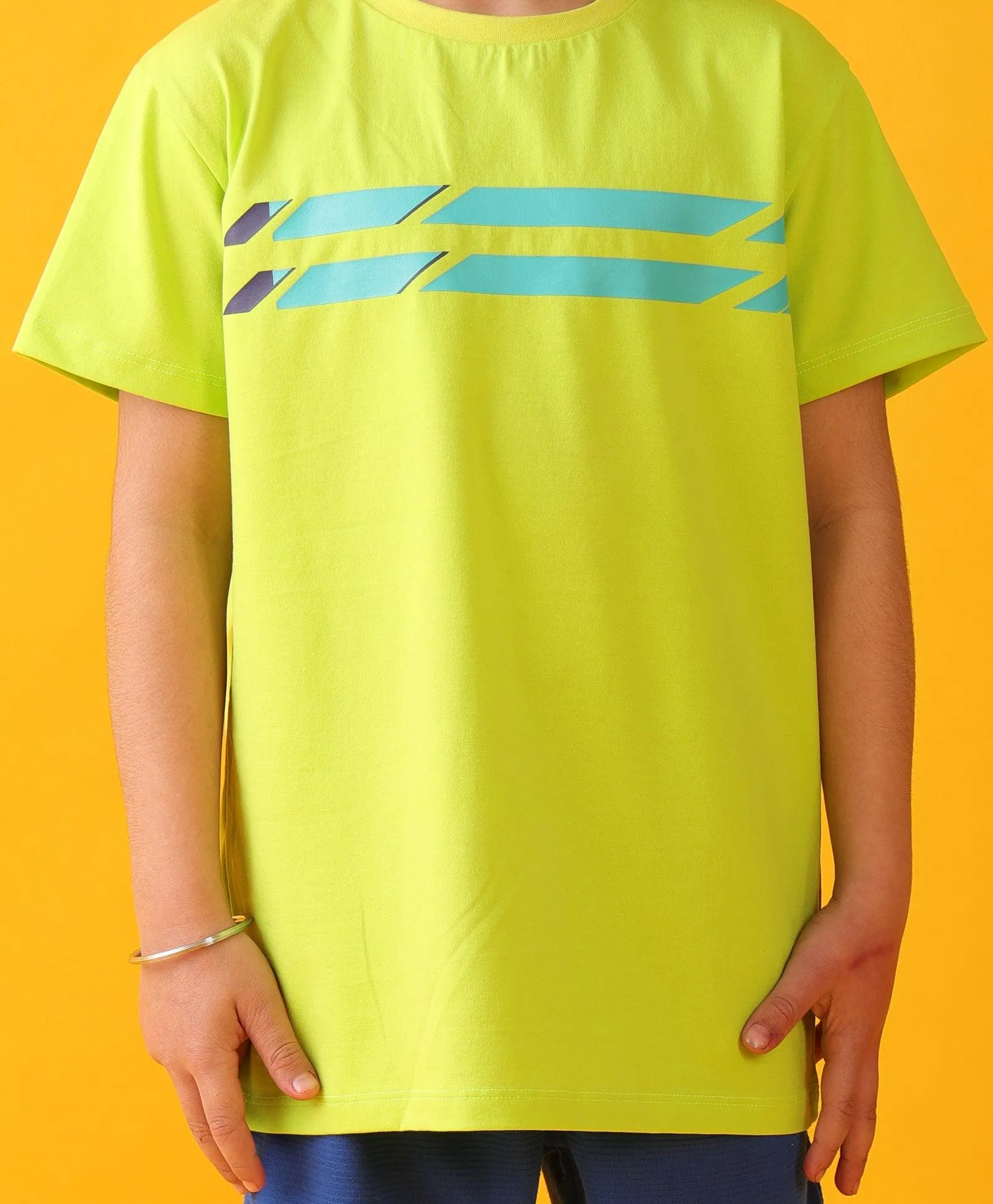 LIME ENGLAND ROYAL SUMMER SHORTS SET - LIME/BLUE
