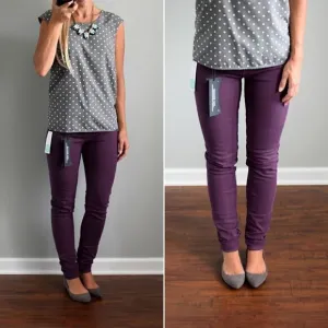 Liverpool NWT Adele Skinny Jean, Potent Purple 6 / 28 - Hugger, Stitch Fix, Dark