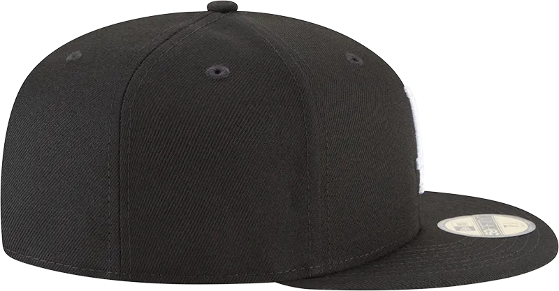 Los Angeles Dodgers Black And White New Era 59Fifty Fitted